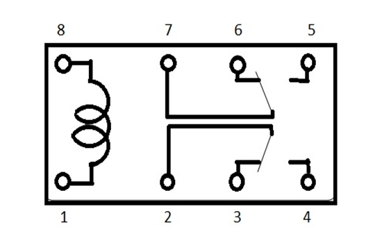 DPDT Relay Internal Structure