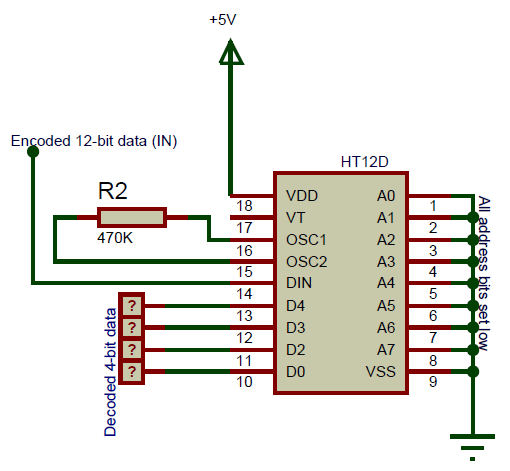 HT12D Circuit Diagram