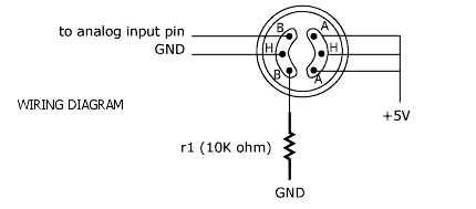 MQ-6 Gas Sensor Wiring Diagram