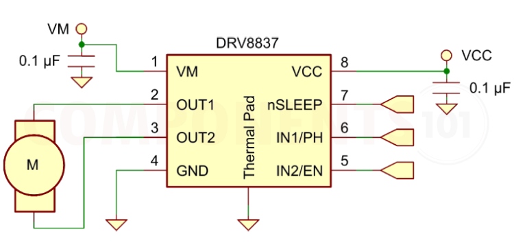 DRV8837 Circuit Diagram