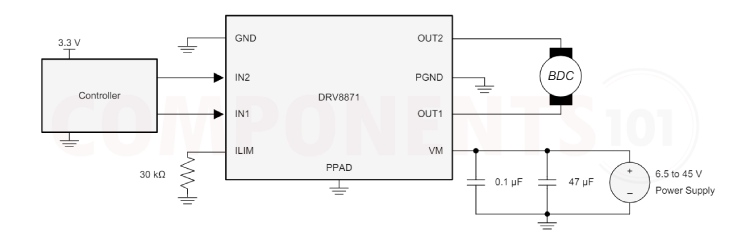 DRV8871 Circuit Digest