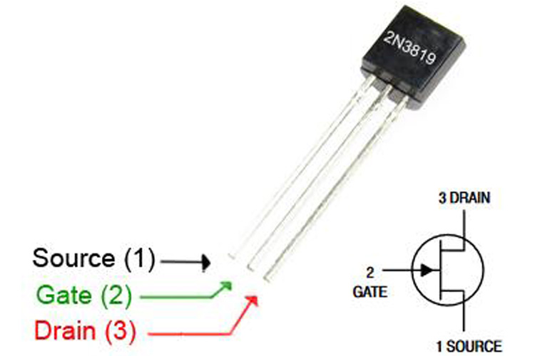 2N3819 N-Channel JFET - Introduction, Pinout, Features, Working,  Applications, Alternative