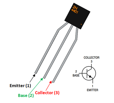 2N4401 Transistor Pinout
