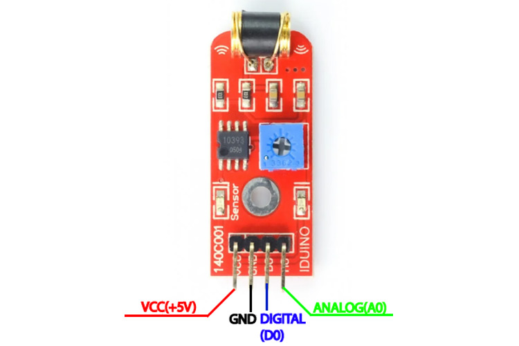 801S Vibration Sensor Module Pinout