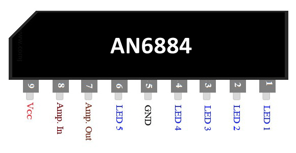 AN6884 IC Pinout