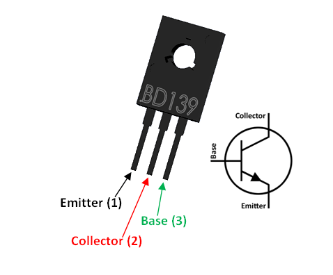 BD139 Transistor Pinout