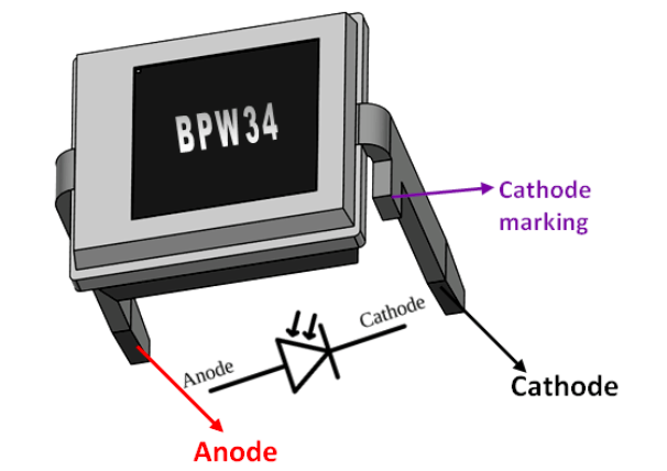 5Pcs BPW34 original silicon PIN photodiode DIP-2 new and high qualit Tju 
