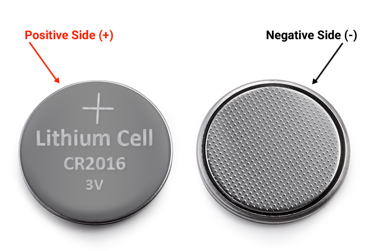 CR2016 Coin Cell Pinout