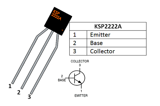 KSP2222A Transistor Pinout