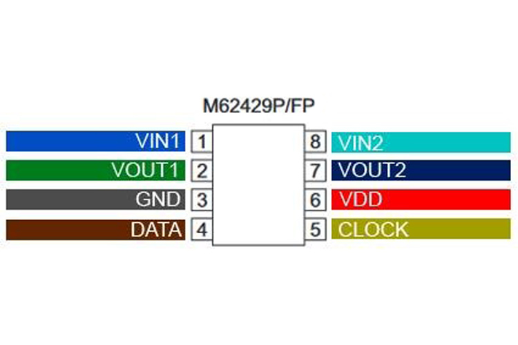 10PC  Chip M62429 FM62429FP digital potentiometer 