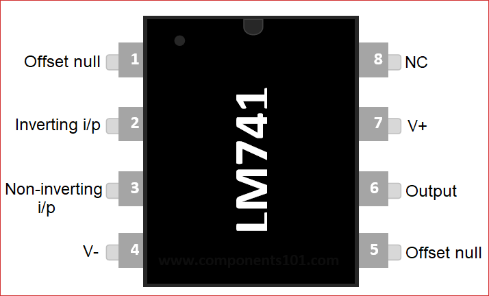 LM741 Op Amp Pinout, Examples Applications, Features And, 43% OFF