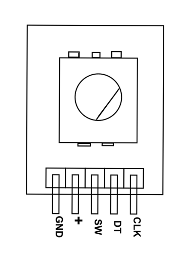 Diagram wiring rotary encoder Arduino Rotary