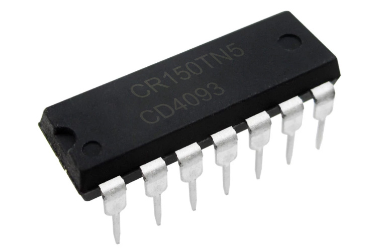 CD4093 - Quad 2-Input NAND Schmitt Trigger IC
