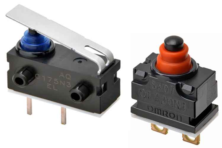 D2GW and D2AW Microswitches
