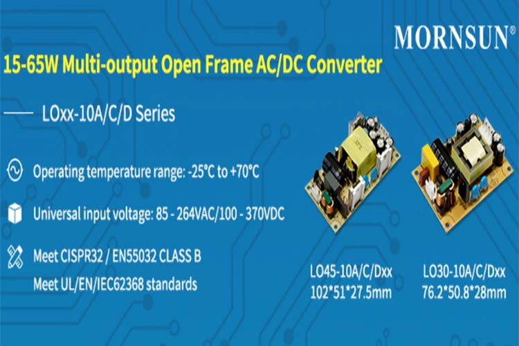 LOxx-10A/C/D series of Multi-Output Open Frame AC/DC Converters