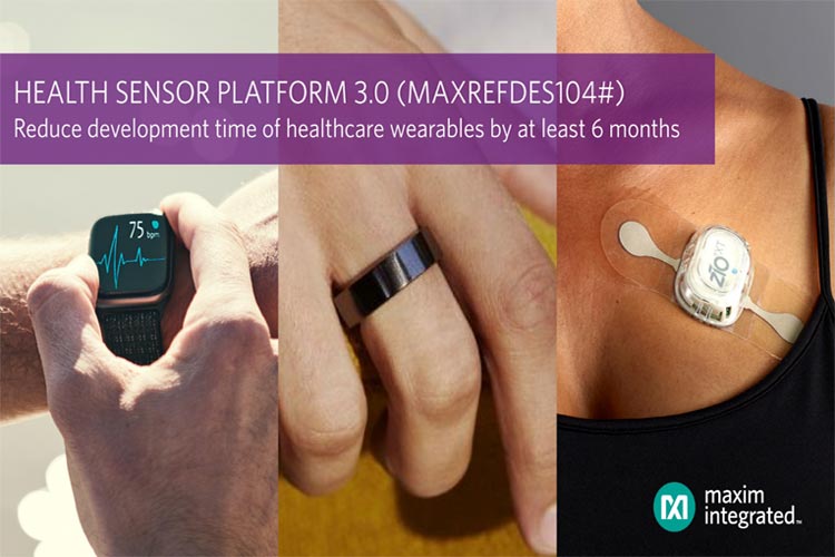 Maxim Integrated's MAXREFDES104# Health Sensor Platform 3.0