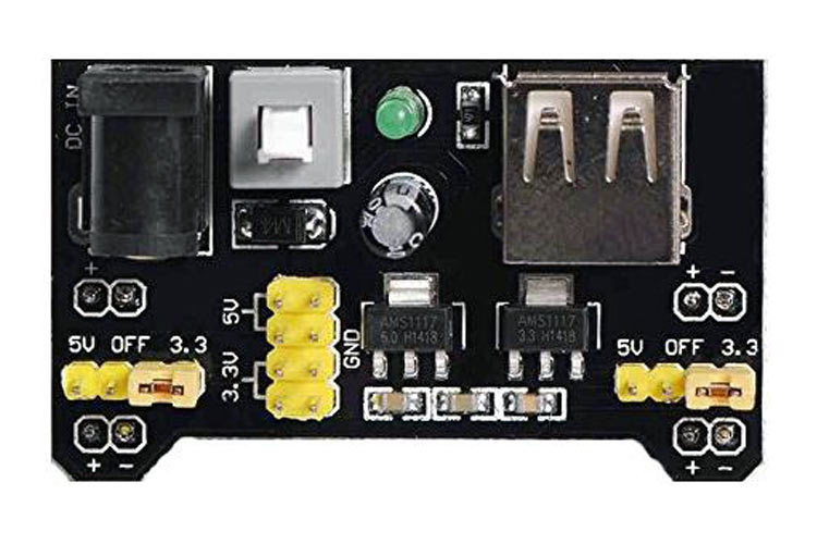 5PCS  quality MB102 3.3V/5V Breadboard Power Supply Module For Arduino Board M18 
