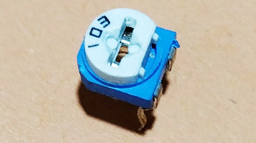 Pins on a potentiometer