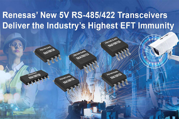 RAA78815x Family: 5V Differential RS-485/422 Transceivers