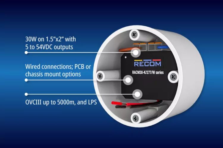 RECOM Adds High-Voltage Options to RACM30-K Series