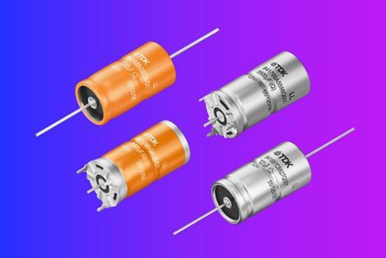 Vibration-Resistant Axial Capacitors up to 125V  