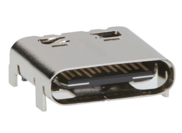 16-Position USB Type-C™ Receptacles with Single Row SMT Terminals