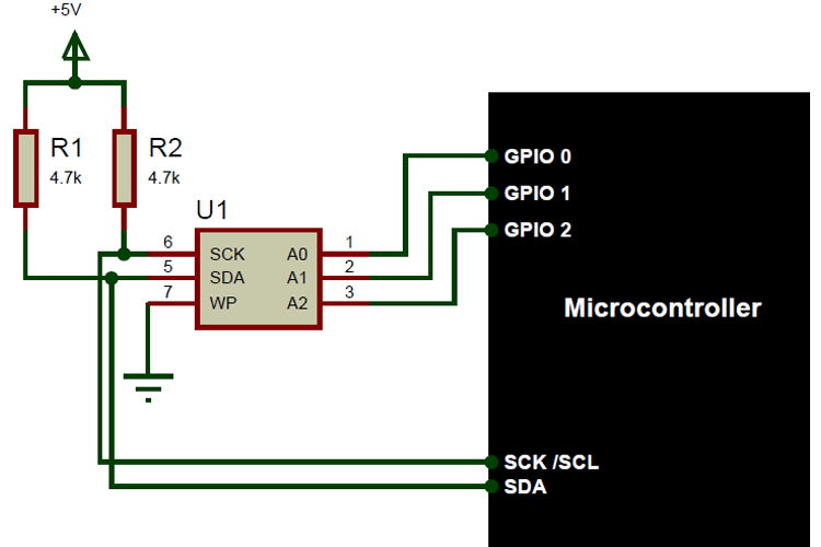 24C04 Application Circuit