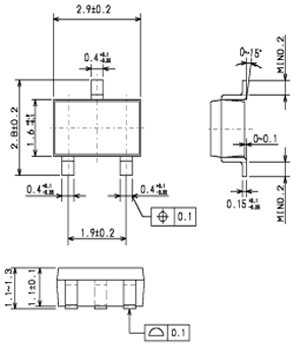 2D Model Of XC6206 Low ESR Voltage Regulator