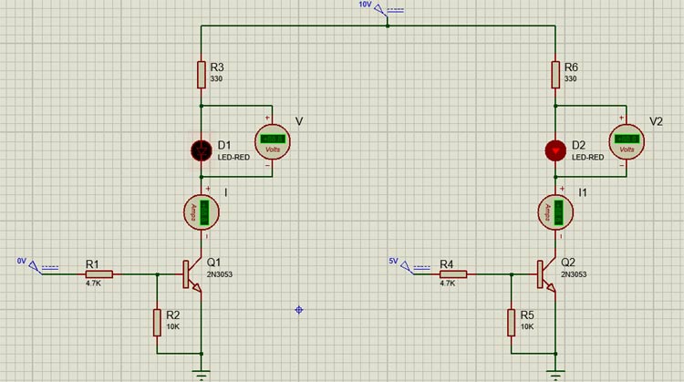 2N3053 Transistor Circuit Diagram