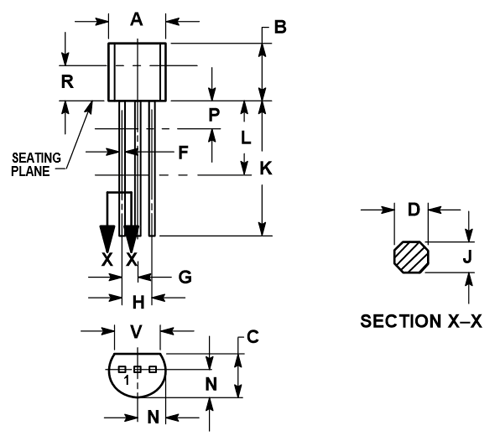  2N5088 2D-model