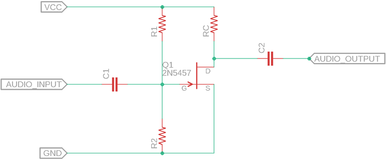 2N5457 Interfacing Diagram 