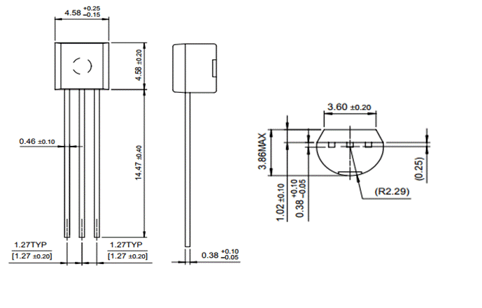 2N547 N Chanel JFET 2D Model