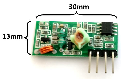 433 MHz RF Receiver Module Pinout, Specifications, Equivalent & Datasheet