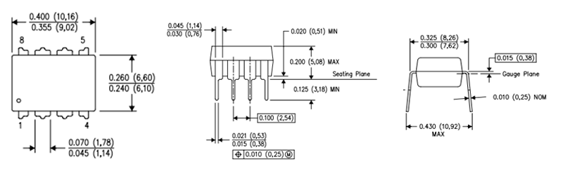 555 IC P-DIP Package