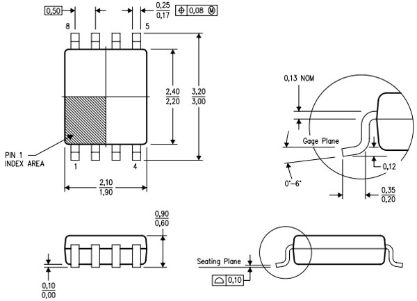 74LVC2G80 Dimensions