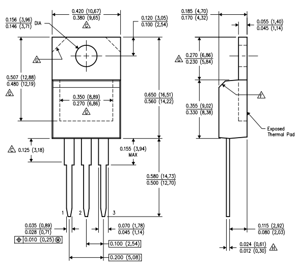 7805 Voltage Regulator 2D Model