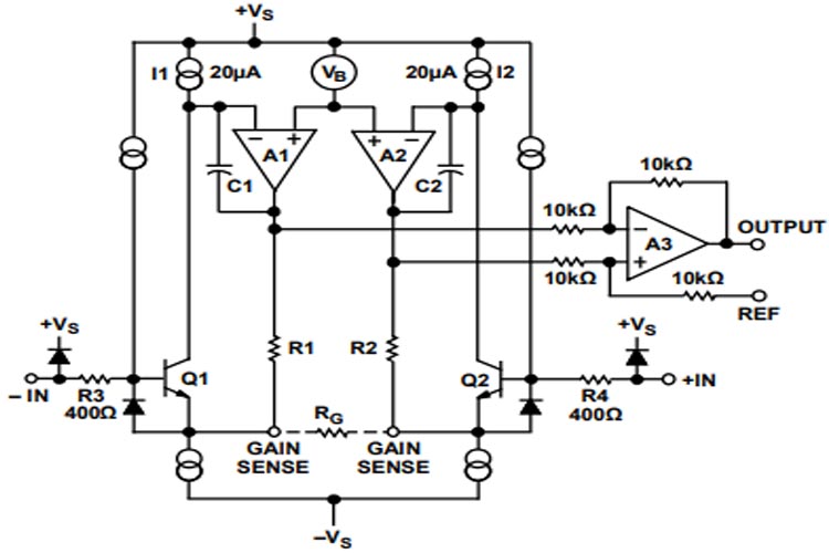 AD620 Amplifier Circuit Diagram