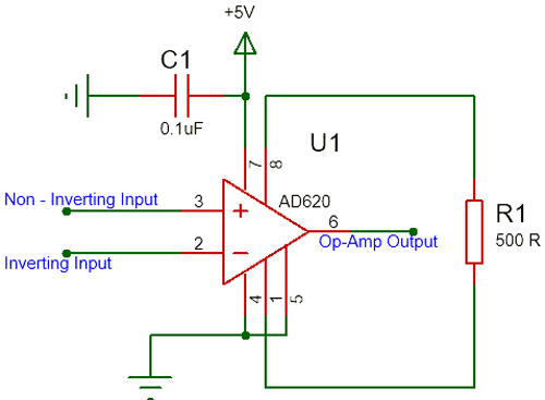 AD620 Circuit Diagram
