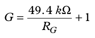 AD623 Op-amp Gain Formula