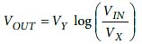 AD8310 output voltage formula