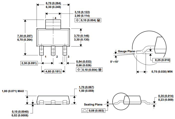 AMS1117 LDO Regulator 2D-Model