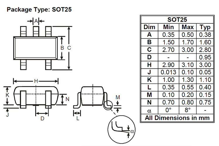 AP7366 2D Model and Dimensions