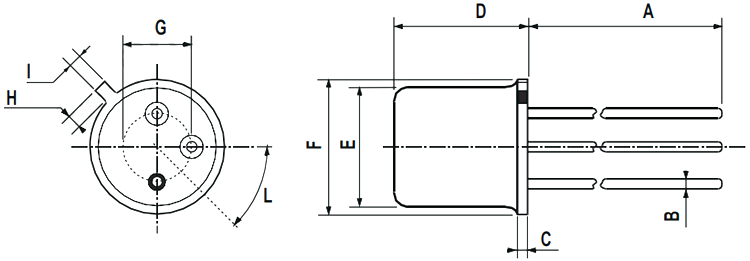 BC177 Dimensions