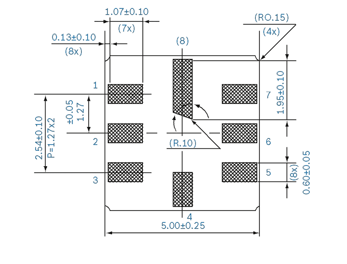 BMP085 Pressure Sensor Dimensions