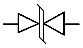 Bi-directional TVS Diode Symbol