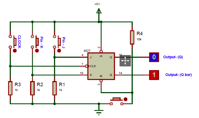 CD4027 Circuit Diagram