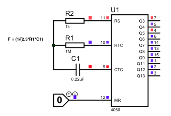 CD4060 Circuit Diagram