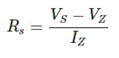 Formula to Calculate Zener Resistor