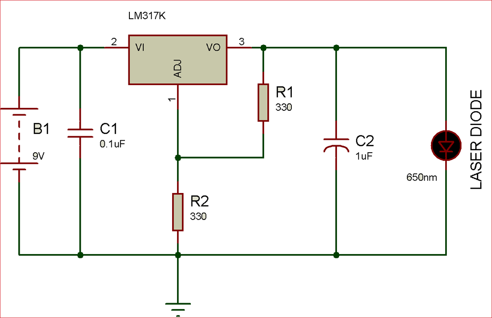 laser diode driver circuit Diagram