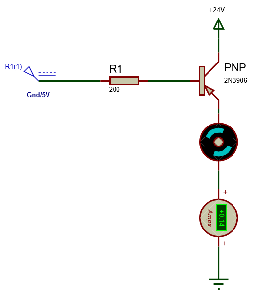 Circuit using 2N3906 PNP Transistor